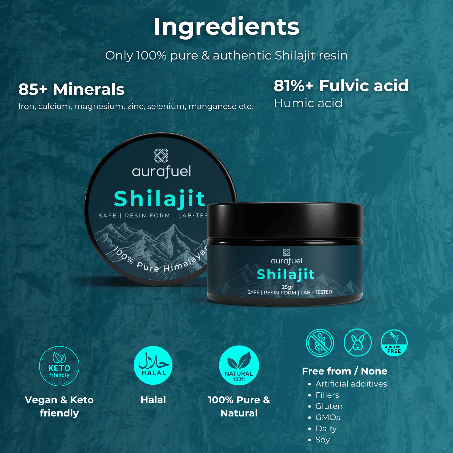 Ingredients pure Shilajit what is in it