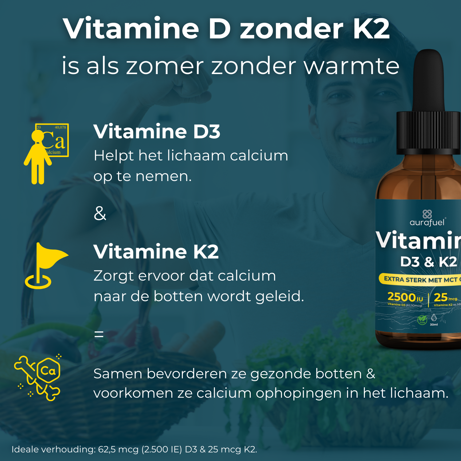 Vitamin D3 + K2 drops