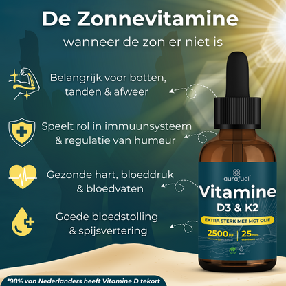 Vitamin D3 + K2 drops