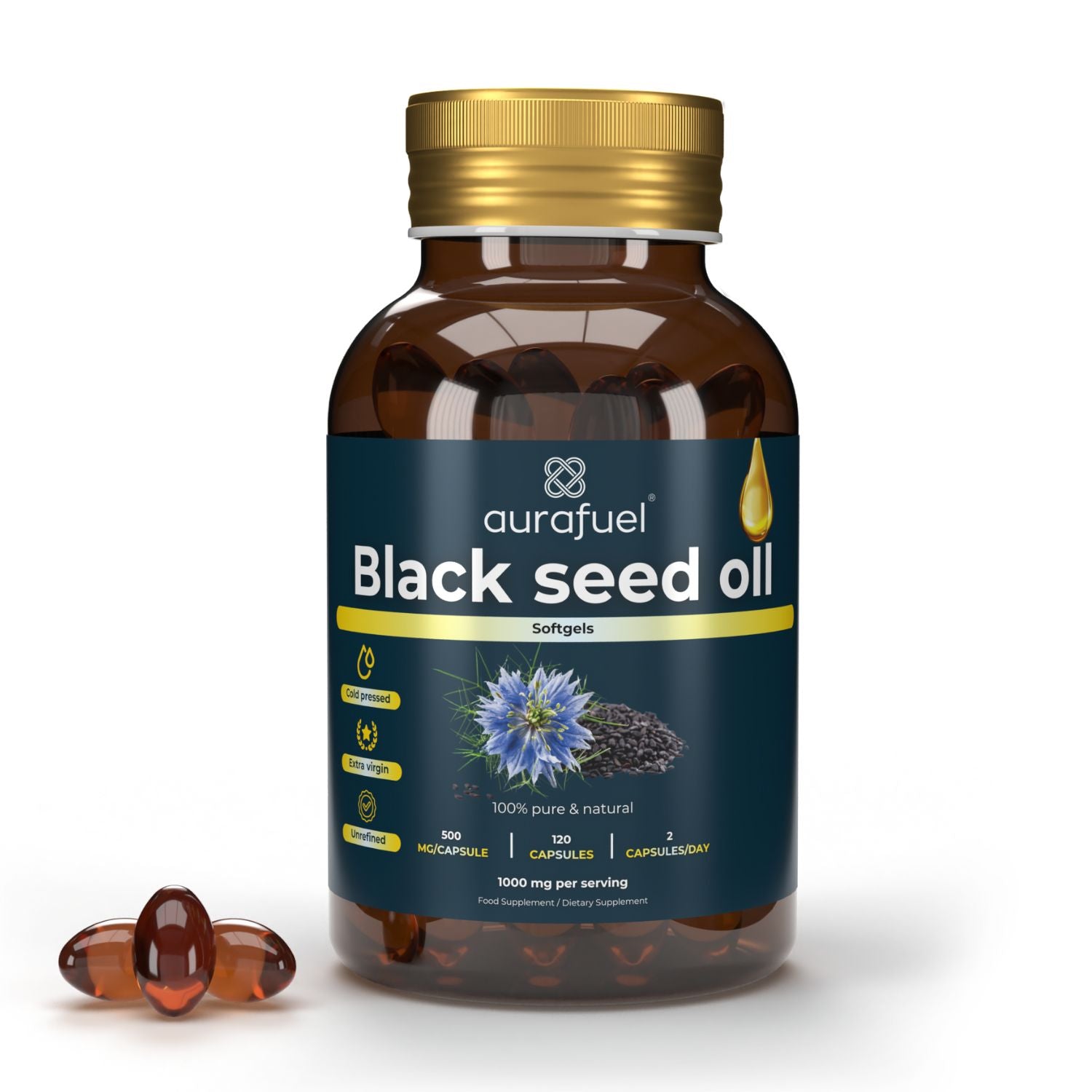Black seed oil capsules