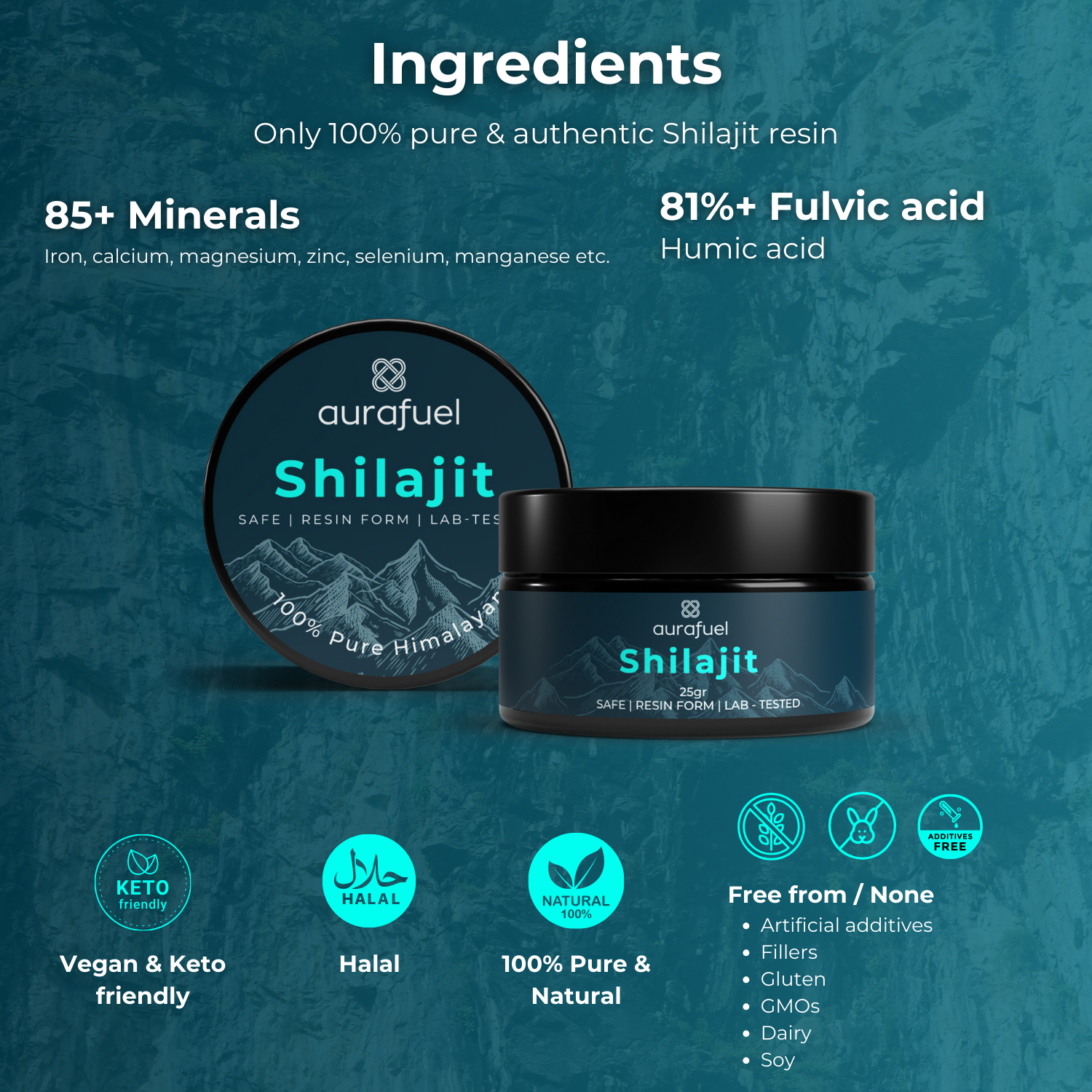 Shilajit Premium - 100% rein & authentisch - 25 g