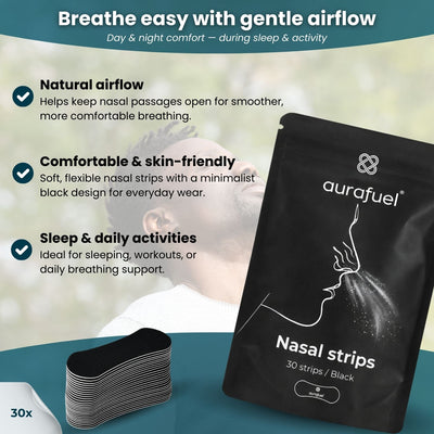 Nasal strips black