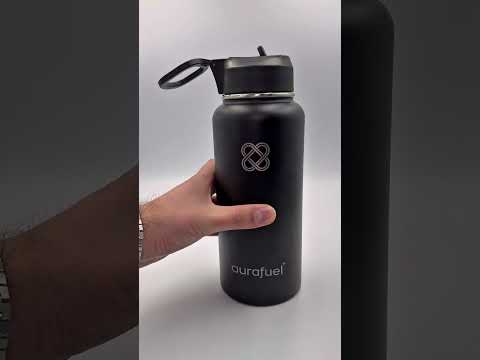 Stainless Steel Drink Bottle - Black